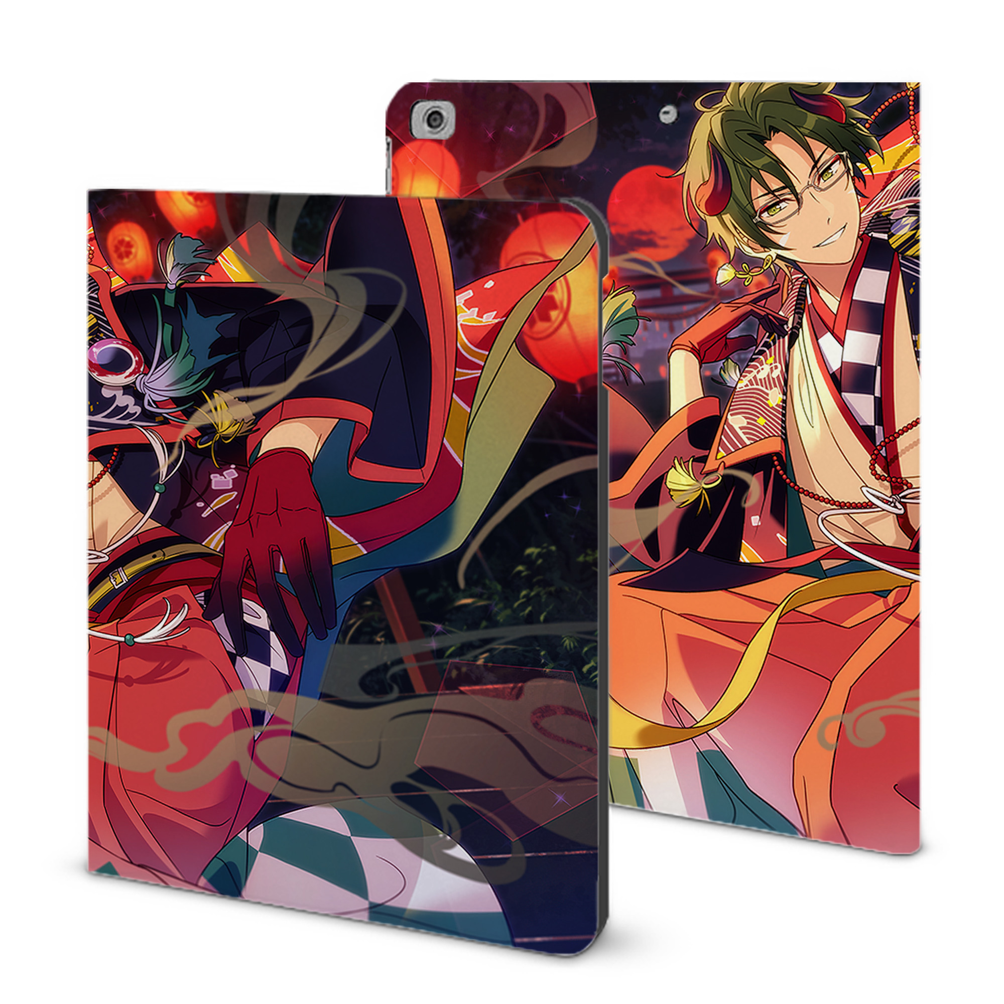 （画像用） あんさんぶるスターズ! Ensemble Stars IPad ケース ブック型 PUレザー TPU 耐衝撃 軽量 薄型 ペン収納なし 全面保護 IPad 各モデル対応